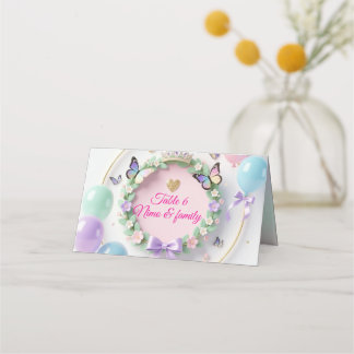 Cartes de table élégantes pastel pour Quinceañera