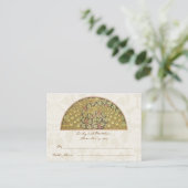 Cartes de table en damas du vignoble du paon (Debout devant)