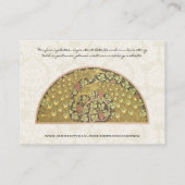 Cartes de table en damas du vignoble du paon (Dos)