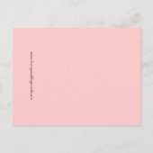 Cartes de table en damas rose chic (Dos)