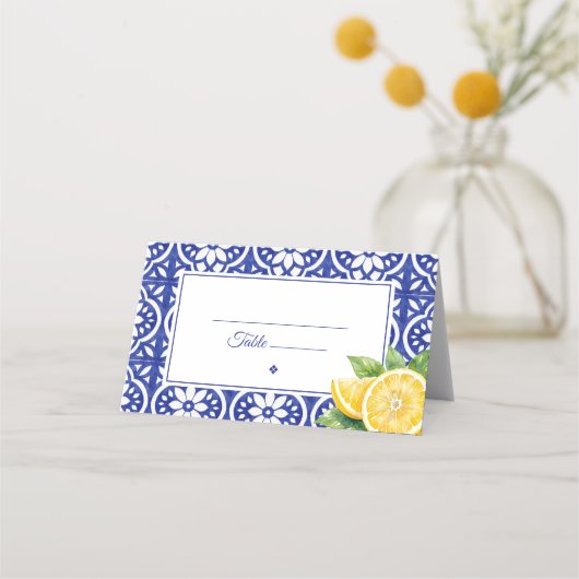 Cartes de table et de placement de mariage italien (Devant)