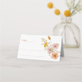 Cartes de table Fleur sauvage, Cartes de table flo (Devant)