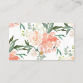 Cartes de table Fleurs aquarelle PixDezines (Dos)
