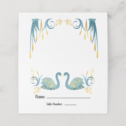 Cartes de table Gold Foil (Extérieur déplié)