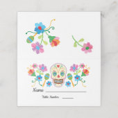 Cartes de table Gold Foil Floral Sugar (Extérieur déplié)