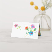 Cartes de table Gold Foil Floral Sugar (Dos)