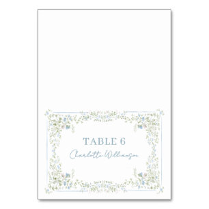 Cartes de Table Hydrangea de Famille Cartes de Pla