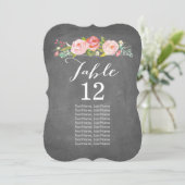 Cartes de table individuelles avec tableau noir Ja (Debout devant)