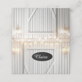 Cartes de table Lumières Ferme blanchie (Extérieur déplié)