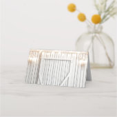 Cartes de table Lumières Ferme blanchie (Dos)