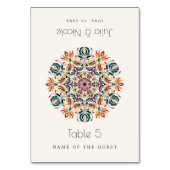 Cartes de Table Mandala Fleur de Lotus Oiseaux Cyg (Par défaut)
