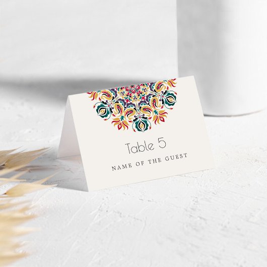 Cartes de Table Mandala Fleur de Lotus Oiseaux Cyg