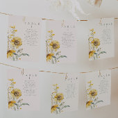 Cartes de table Mariage botanique