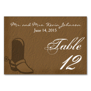 Cartes de table mariage campagnard