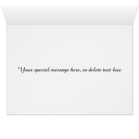 Cartes de table Mariage de jolie Blue Hydrangea (Intérieur Horizontal (Bas))