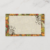 Cartes de table mariage de thème Automne (Dos)