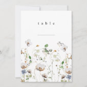 Cartes de table Mariage florales (Devant)