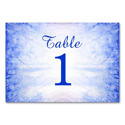 Cartes de table Mariage incendie et glace - Glace (Dos)