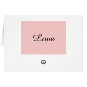 Cartes de table Mariage Pastel rose (Dos Horizontal)
