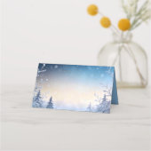 Cartes de Table Mariage Rêve d'Hiver Doux (Dos)