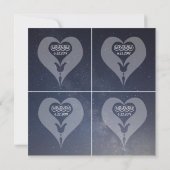 Cartes de table Mariage Twin Flame (Dos)