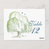 Cartes de table Mariage Willow Tree (Dos)