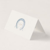 Cartes de table Mariages Bleues Morris (Back)
