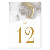 Cartes de table modernes en marbre gris et Mariage (Dos)