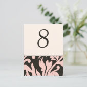 Cartes de table numérotées Réception de mariage ro (Debout devant)