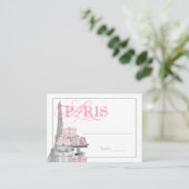 Cartes de table Paris Escort (Debout devant)