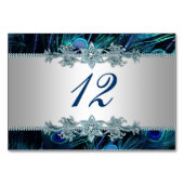 Cartes de table Peacock (Devant)