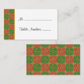 Cartes de table personnalisées Fleur de Lis (Devant / Derrière)