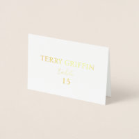 Cartes de table personnalisées pour mariage Cartes