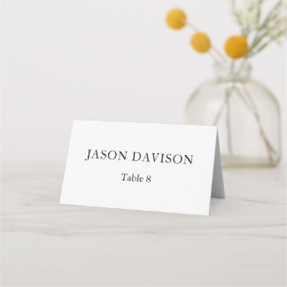 Cartes de table personnalisées pour mariage minima