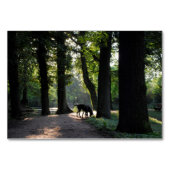 Cartes de table photo de chien (Dos)