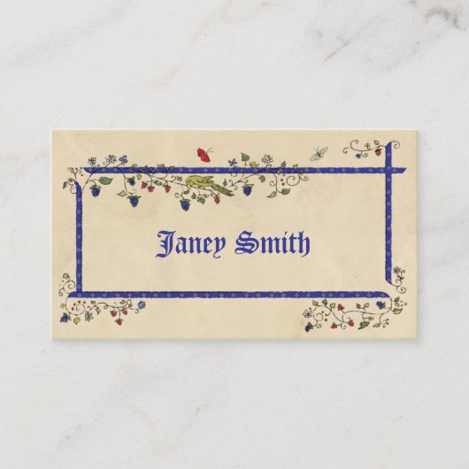 Cartes de table plates personnalisées à plat d'ani (Devant)