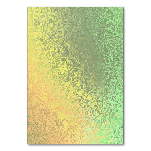Cartes de table pliées vert-jaune des nuances d'au (Dos)