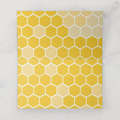 Cartes de table pour Baby Shower Abeille (Intérieur déplié)