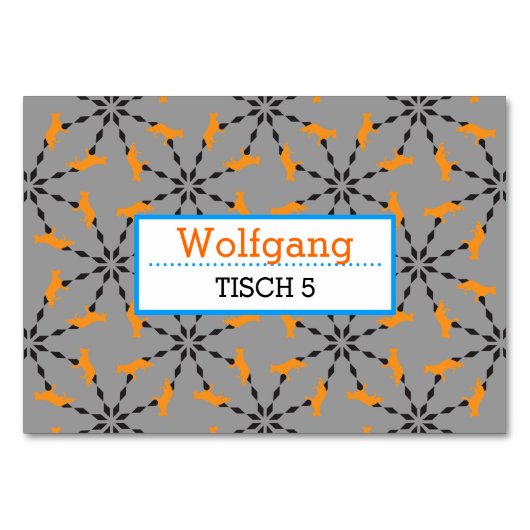Cartes de table pour Berger allemand (Devant)