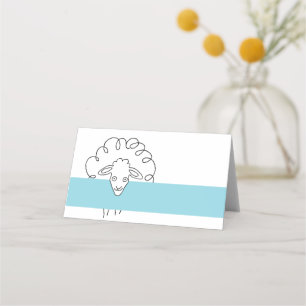 Cartes de table pour fête de moutons