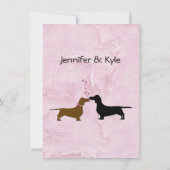 Cartes de table pour l'histoire d'amour du couple  (Dos)