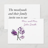 Cartes de table pour mariages (Devant / Derrière)