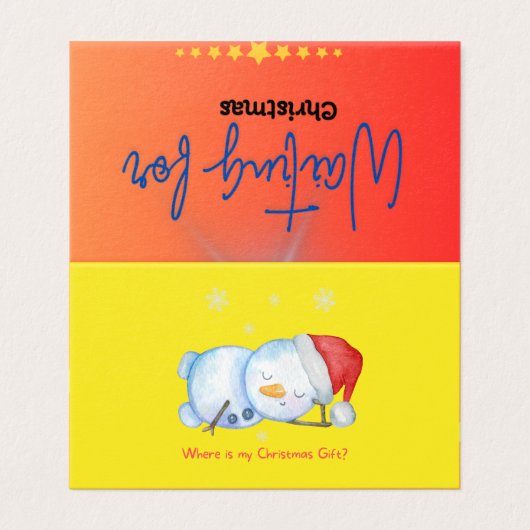 Cartes de table pour Noël (Outside Unfolded)