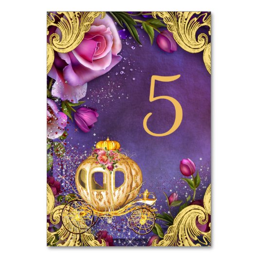 Cartes de table Princess Party (Par défaut)