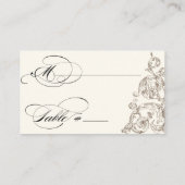 Cartes de table Protea Hummingbird Burgundy (Dos)