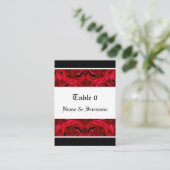 cartes de table roses rouges modèles - personnalis (Debout devant)