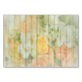 Cartes de table Rustique Floral Mariage customisée (Dos)