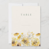 Cartes de table Rustique Mariage Floral (Devant)