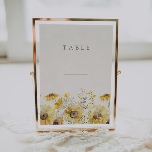Cartes de table Rustique Mariage Floral
