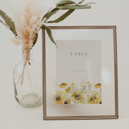 Cartes de table Rustique Mariage Floral
